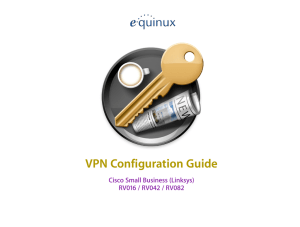 VPN Tracker Configuration Guide for Cisco Small Business (Linksys