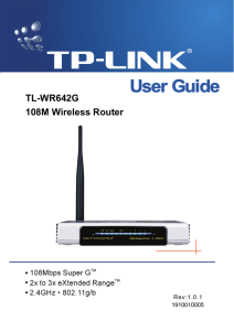 TL-WR642G 108M Wireless Router - TP-Link