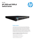 HP 3500 and 3500 yl Switch Series