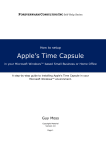 Using Time Capsule with a Windows PC