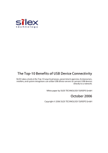 The Top-10 Benefits of USB Device Connectivity