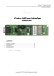 Wireless LAN board datasheet Wireless LAN board datasheet