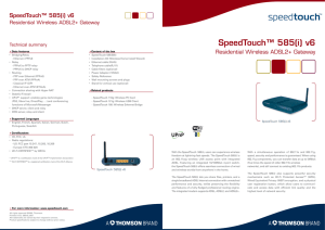 SpeedTouch™ 585(i) v6