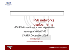 IPv6 networks deployments