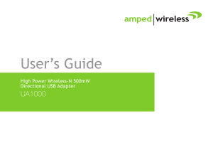 User`s Guide - Amped Wireless