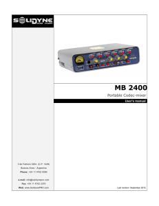 MB 2400 - Solidyne