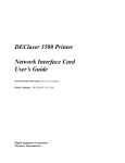 DEClaser 3500 Printer Network Interface Card User`s Guide