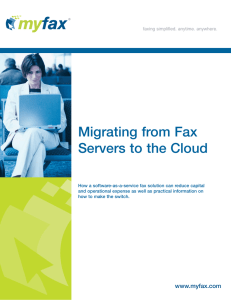 Migrating from Fax Servers to the Cloud