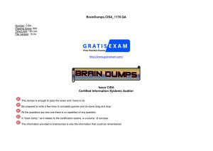BrainDumps.CISA_1178.QA Isaca CISA Certified