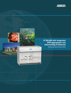 IP DSLAM with Integrated ATM Aggregation and Interworking