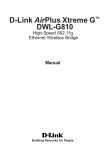 Manual D-Link AirPlus Xtreme G DWL-G810