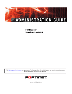 FortiGate Administration Guide