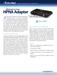 Ethernet over Coax HPNA Network Adapter Product
