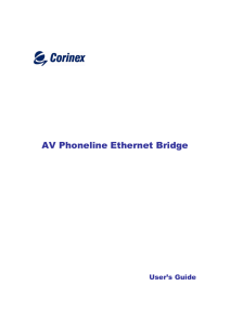 AV Phoneline Ethernet Bridge