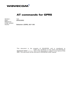 AT Commands for GPRS