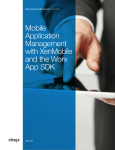 Mobile Application Management with XenMobile and the Worx App