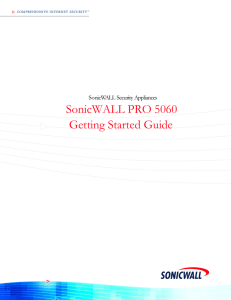 SonicWALL PRO 5060 Getting Started Guide