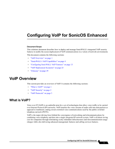 Configuring VoIP for SonicOS Enhanced