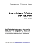 Linux Network Printing with JetDirect