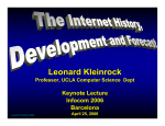 Leonard Kleinrock`s Keynote speech at