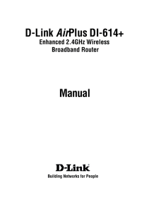 Manual D-Link AirPlus DI-614+