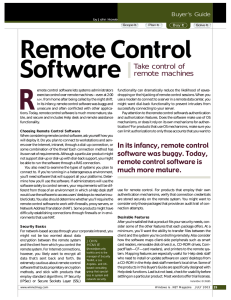 Remote Control - Windows IT Pro