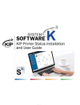 KIP Printer Status Installation and User Guide