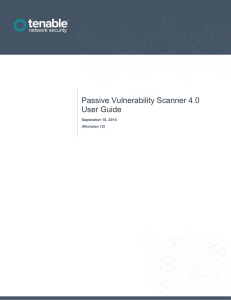 PVS 4.0 User Guide - Tenable Network Security