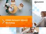 CDMA Network Adjunct Workshop