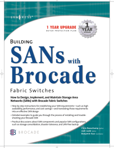(SANs) with Brocade Fabric Switches