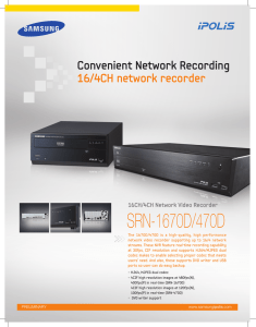 NVR 4 canale Samsung SRN-470D