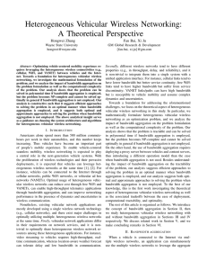 Heterogeneous Vehicular Wireless Networking