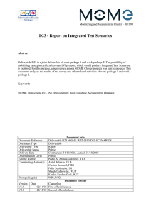 D23 - Report on Integrated Test Scenarios