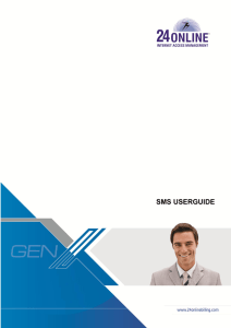 SMS USERGUIDE