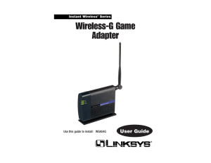 Wireless-G Game Adapter