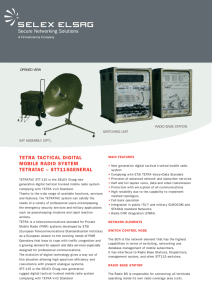 tetra tactical digital mobile radio system tetratac – stt115general