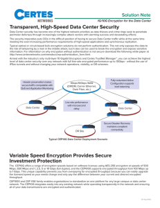 Read 1G/10G Encryption for the Data Center