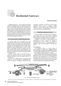 Residential gateways
