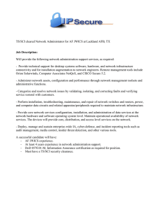 TS/SCI cleared Network Administrator for AF JWICS