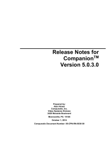 5.0.3.0 Companion Release Notes