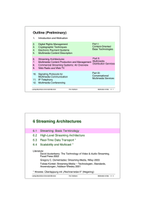 6 Streaming Architectures