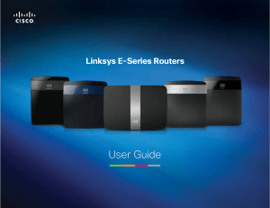 User Guide Linksys E-Series Routers