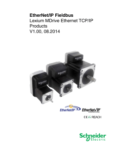 EtherNet/IP Fieldbus Lexium MDrive Ethernet TCP/IP Products V1.00, 08.2014