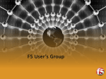 F5 User’s Group