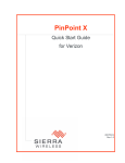 PinPoint X CoverTitle Quick Start Guide for Verizon