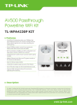 AV500 Passthrough Powerline WiFi Kit TL-WPA4230P KIT Features
