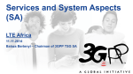 Services and System Aspects (SA) LTE Africa 11.11.2014