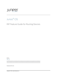 Junos® OS RIP Feature Guide for Routing Devices