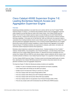 Cisco Catalyst 4500E Supervisor Engine 7
