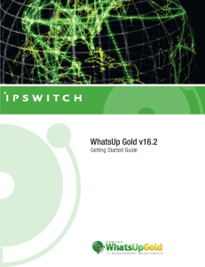 WhatsUp Gold v16.2 Getting Started Guide